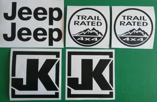 Jeep Wrangler JK side fender stickers decals