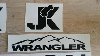 Jeep Wrangler JK side fender stickers decals