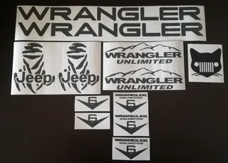 Wrangler JK Jeep side fender wing stickers decals