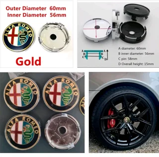 Alfa Romeo brake caliper stickers decals sets