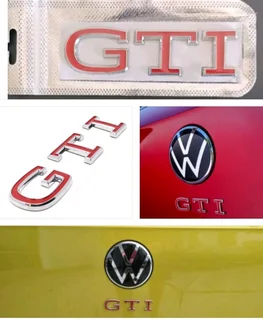 VW Golf 8 GTI back badges amd wheel centre caps