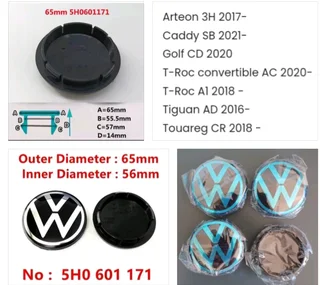 Golf 8 GTI badges &amp; wheel centre caps