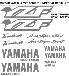 Yamaha YZF 600R Thundercat stickers decals kits