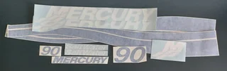 Mercury 90 Outboard motor stickers decals sets