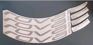 Roval bicycle wheel rim stickers decals sets