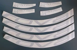 Roval bicycle wheel rim stickers decals sets