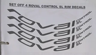 Roval bicycle wheel rim stickers decals sets