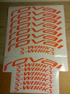 Roval bicycle wheel rim stickers decals sets