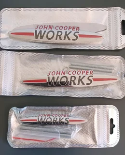 JCW / Mini Cooper front and back wing badges emblems