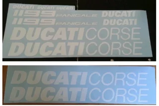 Ducati Corse side fairing stickers decals