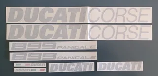 Ducati Corse side fairing stickers decals