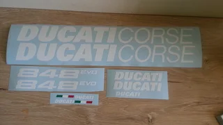 Ducati Corse side fairing stickers decals