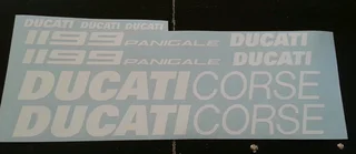 Ducati Corse side fairing stickers decals