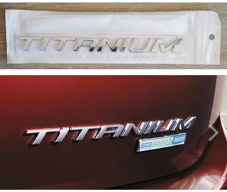 Ford Titanium back stick on badge emblem