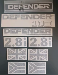 Land Rover Defender 110 stickers decals badges