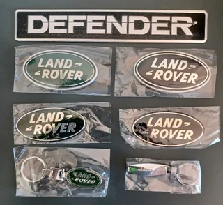 Land Rover Defender 110 badges emblems decals stickers