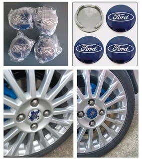 Ford 54mm wheel rim centre caps emblems