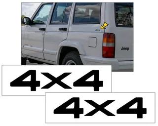 1997 / 98 Jeep Cherokee XJ decals stickers