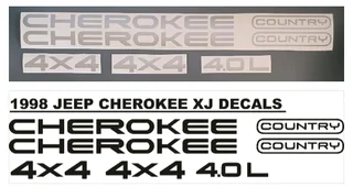 Jeep Cherokee Country XJ stickers decals sets