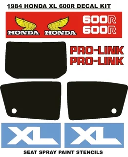 1984 Honda XL 600R decals stickers kits