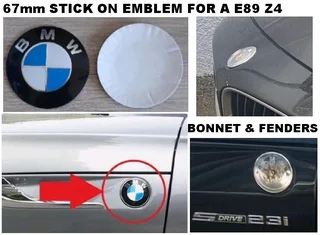BMW Z4 E89 badge emblems stickers