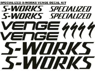 S Works bicycle frame stickers decals vinyl graphics