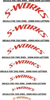 S Works bicycle frame stickers decals vinyl graphics