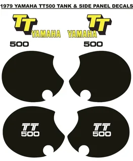 1979 Yamaha TT 500 stickers decals vinyl graphics kits