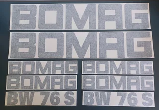 BOMAG Roller stickers decals