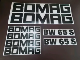 BOMAG Roller stickers decals