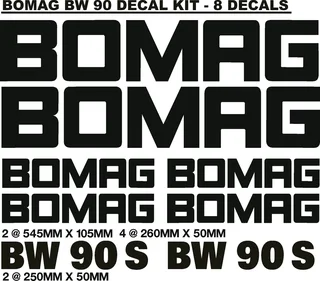 BOMAG Roller stickers decals