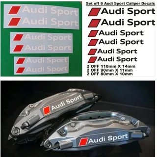 Audi Sport brake caliper decals stickers