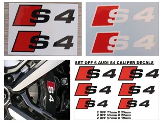Audi Sport brake caliper decals stickers