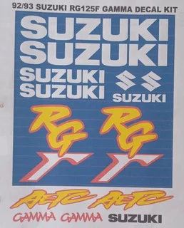 1992 Suzuki RG 125F stickers decals vinyl graphics kits