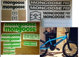 Mongoose bicycle frame decals stickers kits