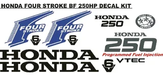 Honda BF250 Outboard motor stickers decals vinyl graphics