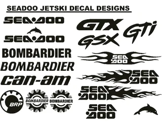 Seadoo Jetski stickers decals vinyl cut graphics