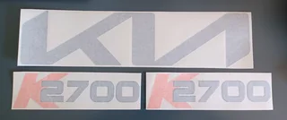 KIA K2700 K2500 stickers decals vinyl graphics
