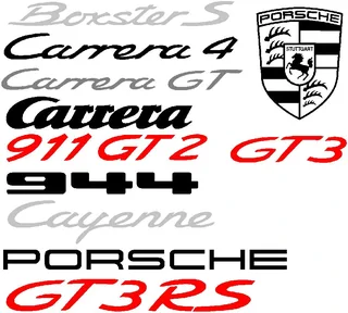 Porsche decals stickers, TPMS sensors