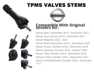 Nissan Tyre valves and tyre pressure monitor sensors