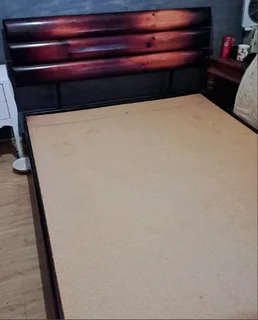 Solid Wood Queen Sleigh Bed Base