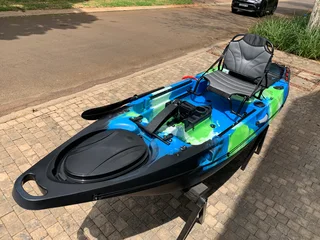 Pioneer Kayak Prop-Drive incl. raised seat, paddle, leash, 2x rod holders, propdrive and rudder NEW!