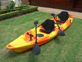 Pioneer Kayak Tandem incl. 2 seats, 2 paddles, 2 leashes and 2 rod holders, many colours and NEW!