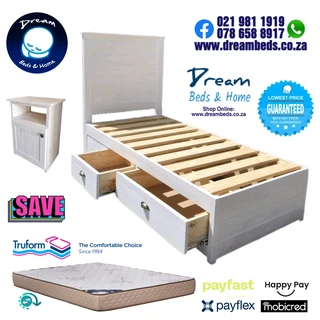Wooden Bed frames on Sale frm R1599  - Factory Prices Direct