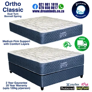 Dble beds for upto 120kg from R4399 FREE DELIVERY