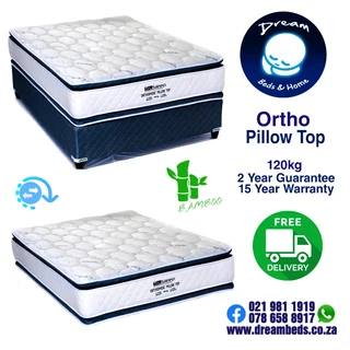 Dble beds for upto 120kg from R4399 FREE DELIVERY