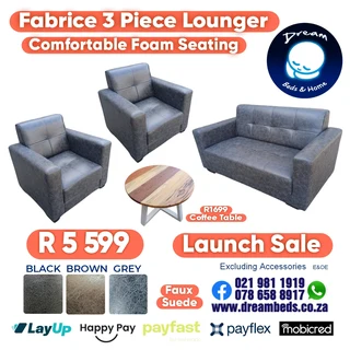 3 or 4 piece Lounge suite SALE