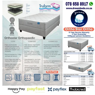 MATTRESS from R499 BED frm R1999