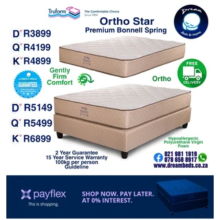 Lifestyle Orthopaedic Foam Only Mattresses with Free Delivery from R3599