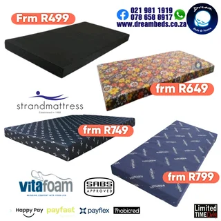 New Quality brand Mattress frm R499